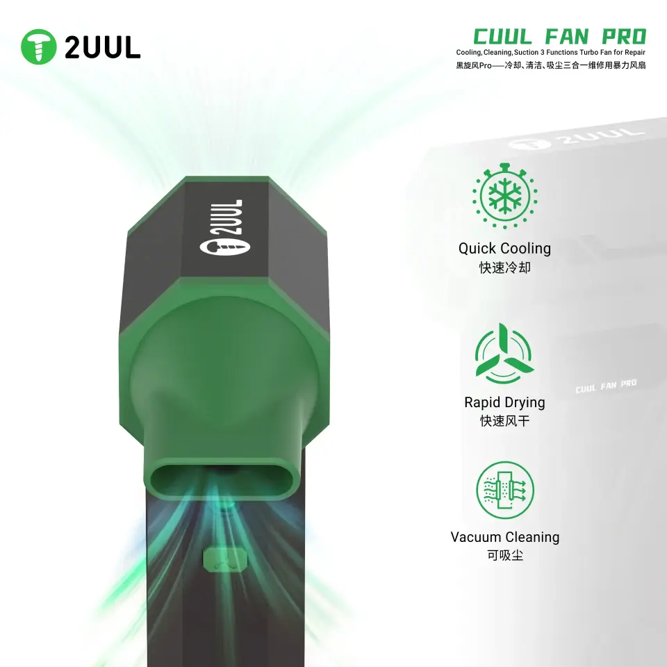 2UUL DA970 Cuul Fan Pro Çok Fonksiyonlu Turbo Fan
