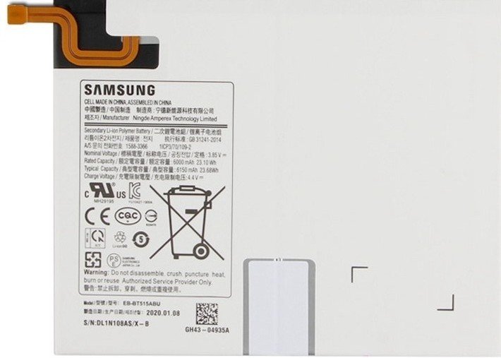 Samsung Galaxy Tab A3 XL SM-T510 T515 T517 Batarya Pil