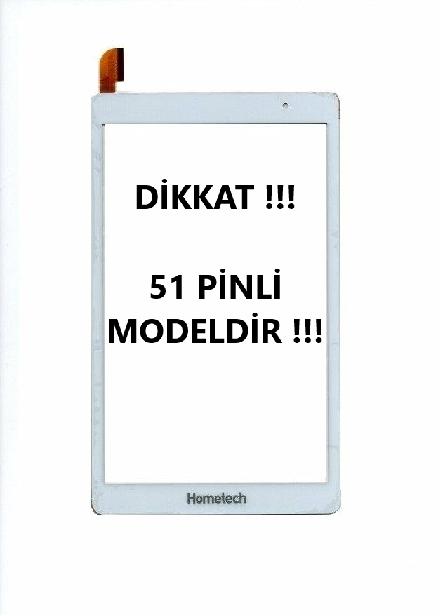 Hometech Alfa 8TX Dokunmatik Beyaz