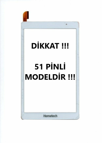 Hometech Alfa 8TX Dokunmatik Beyaz