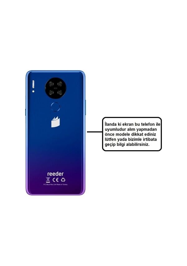 Reeder P13 Blue Max Lite Lcd Ekran Dokunmatik Çıtasız