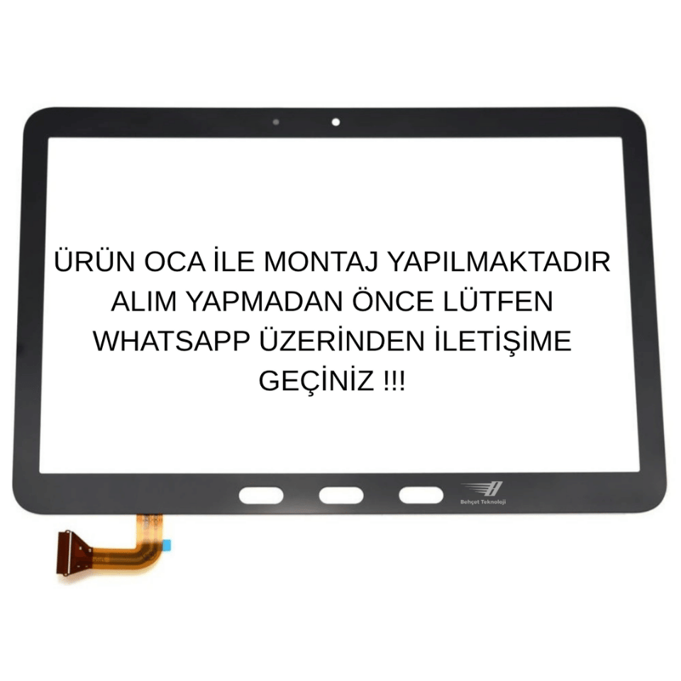 Samsung Galaxy Tab Active Pro SM-T540/T545/T547 Ön Cam Dokunmatik Lens Ocalı