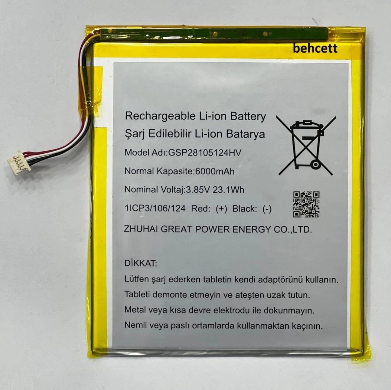 Sprange M10 Plus Batarya Pil