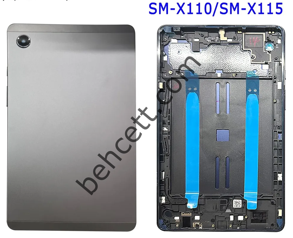 Samsung Galaxy TAB A9 SM-X110 SM-X115 SM-X117 Arka Kasa Kapak SİYAH