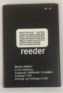 Reeder P13 Blue 2021 Batarya Pil