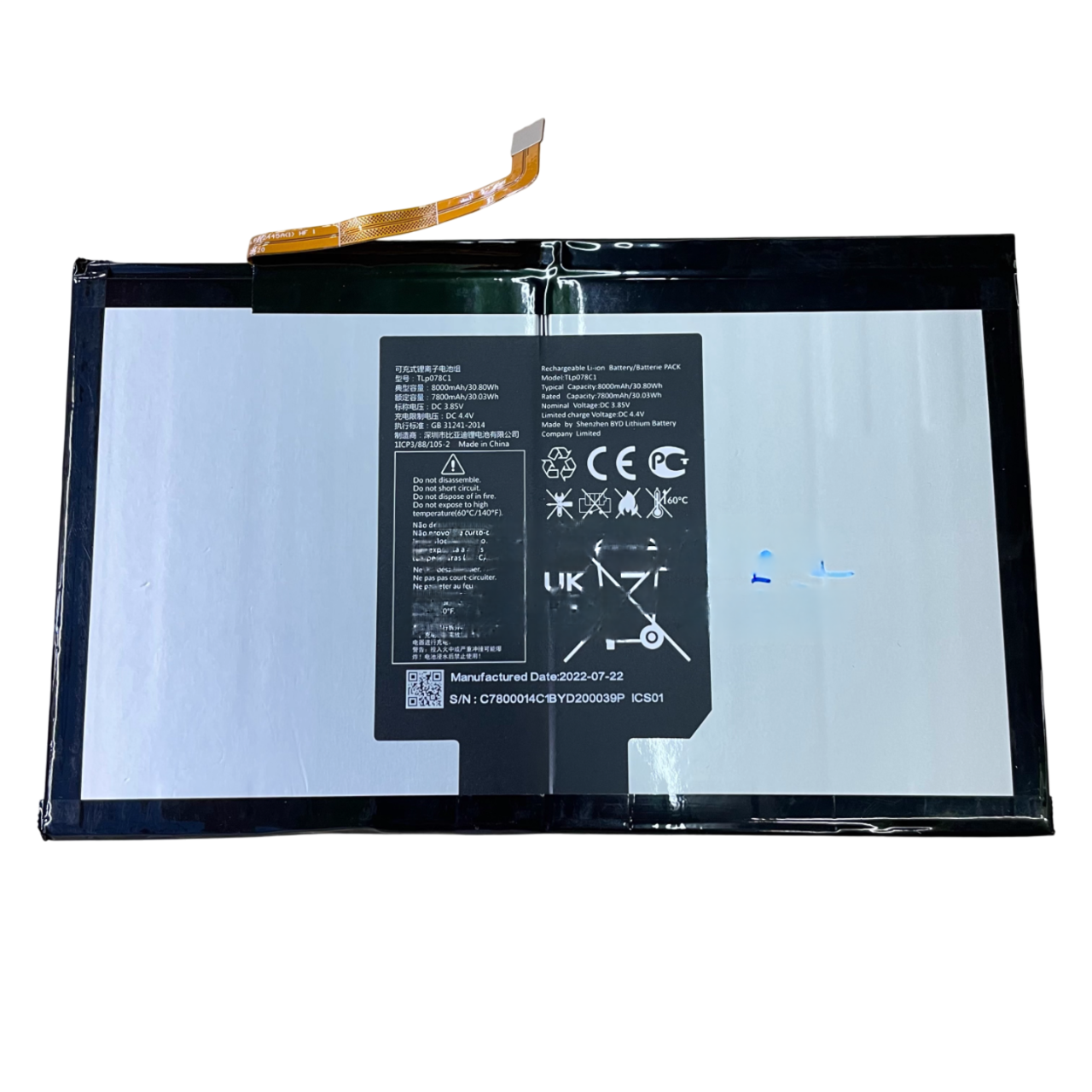 TCL Tab 11 9466X TLP078C1 TLP078CA Batarya Pil