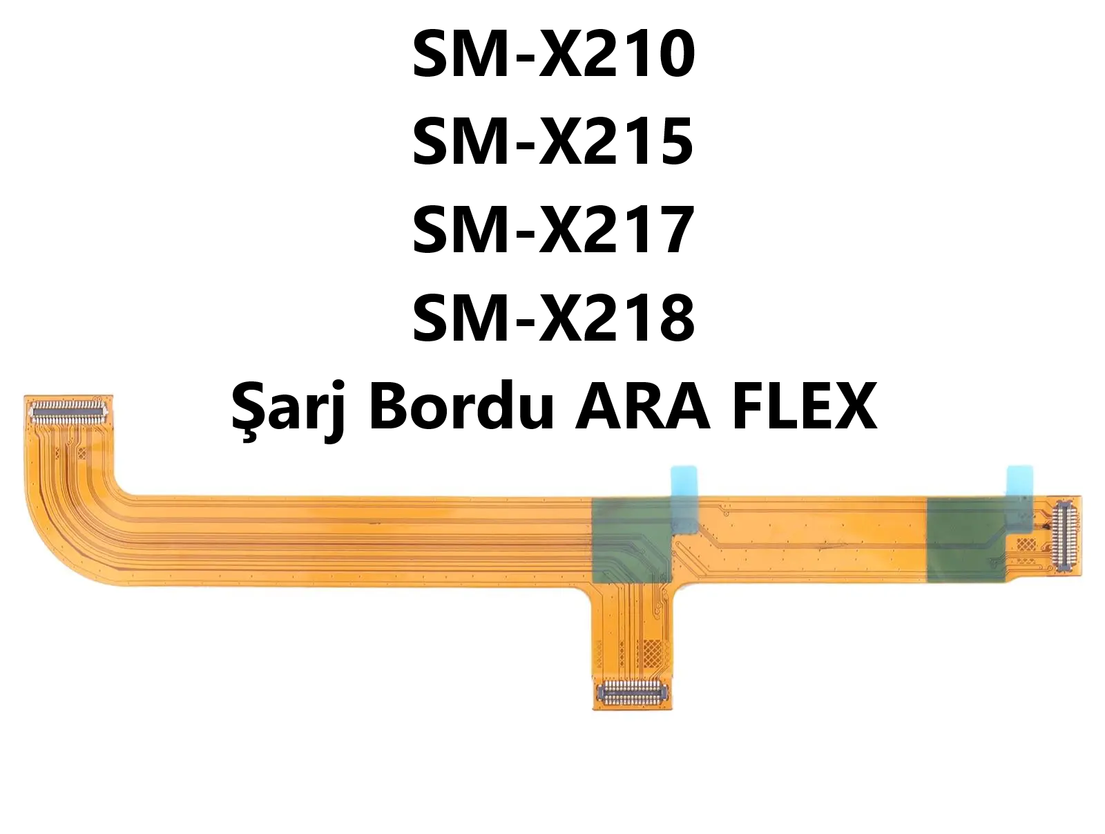 Samsung Galaxy Tab A9 Plus SM-X210 SM-X215 SM-X217 SM-X218 Şarj Flex Ara Film