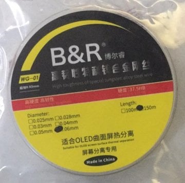 BR  0.06mm 150mt Çelik Tel