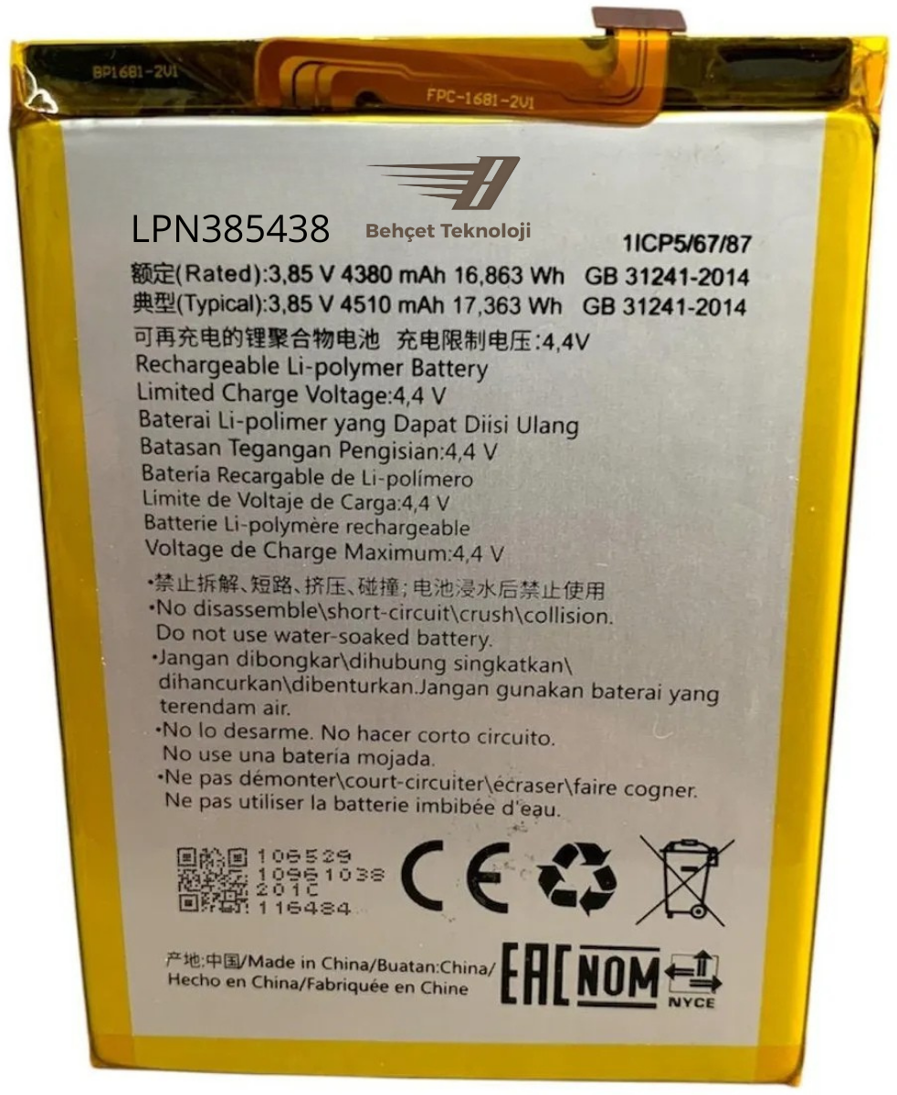 Casper Via X20 Batarya Pil