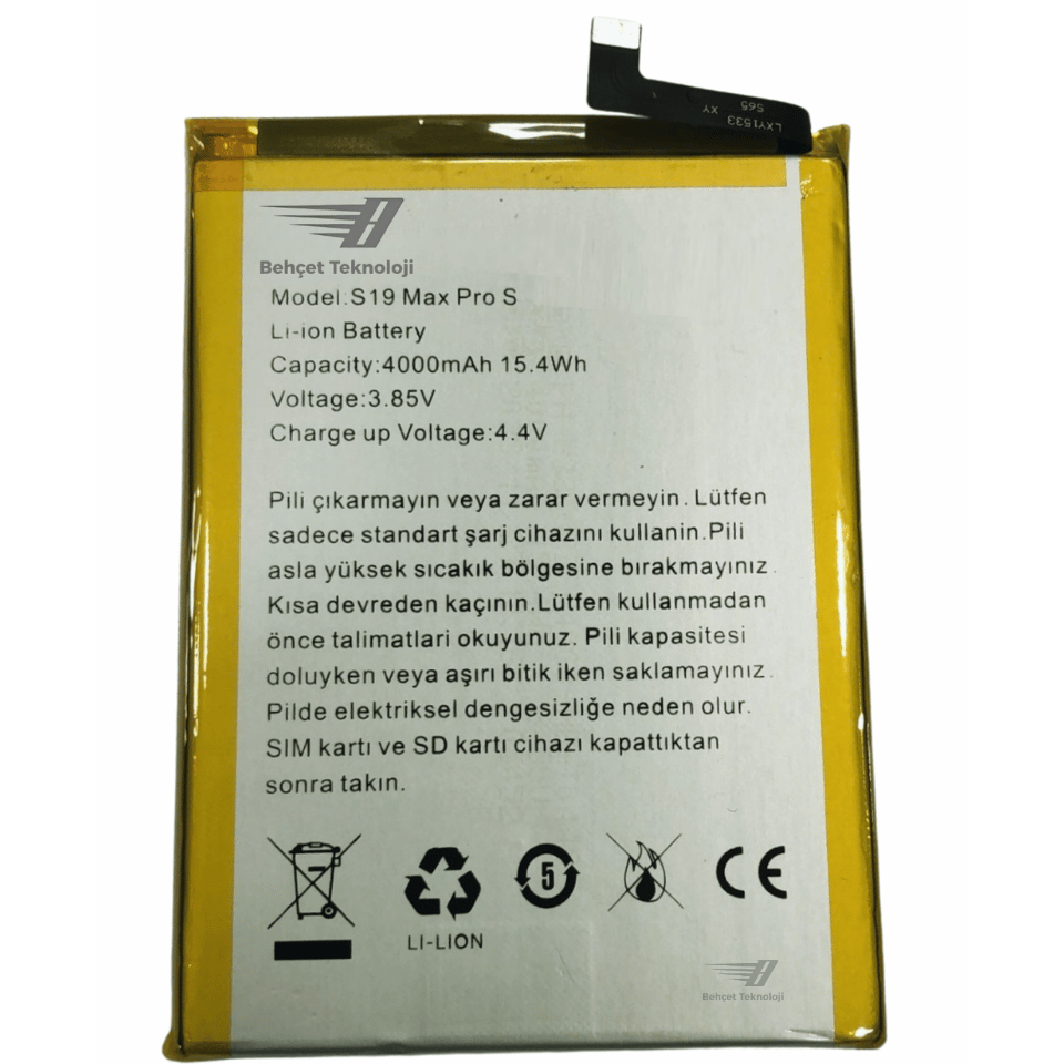 Reeder S19 Max Pro S Batarya Pil