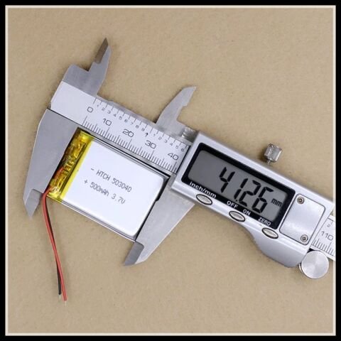 503040 3.7V 400MAH LİTYUM POLİMER PİL