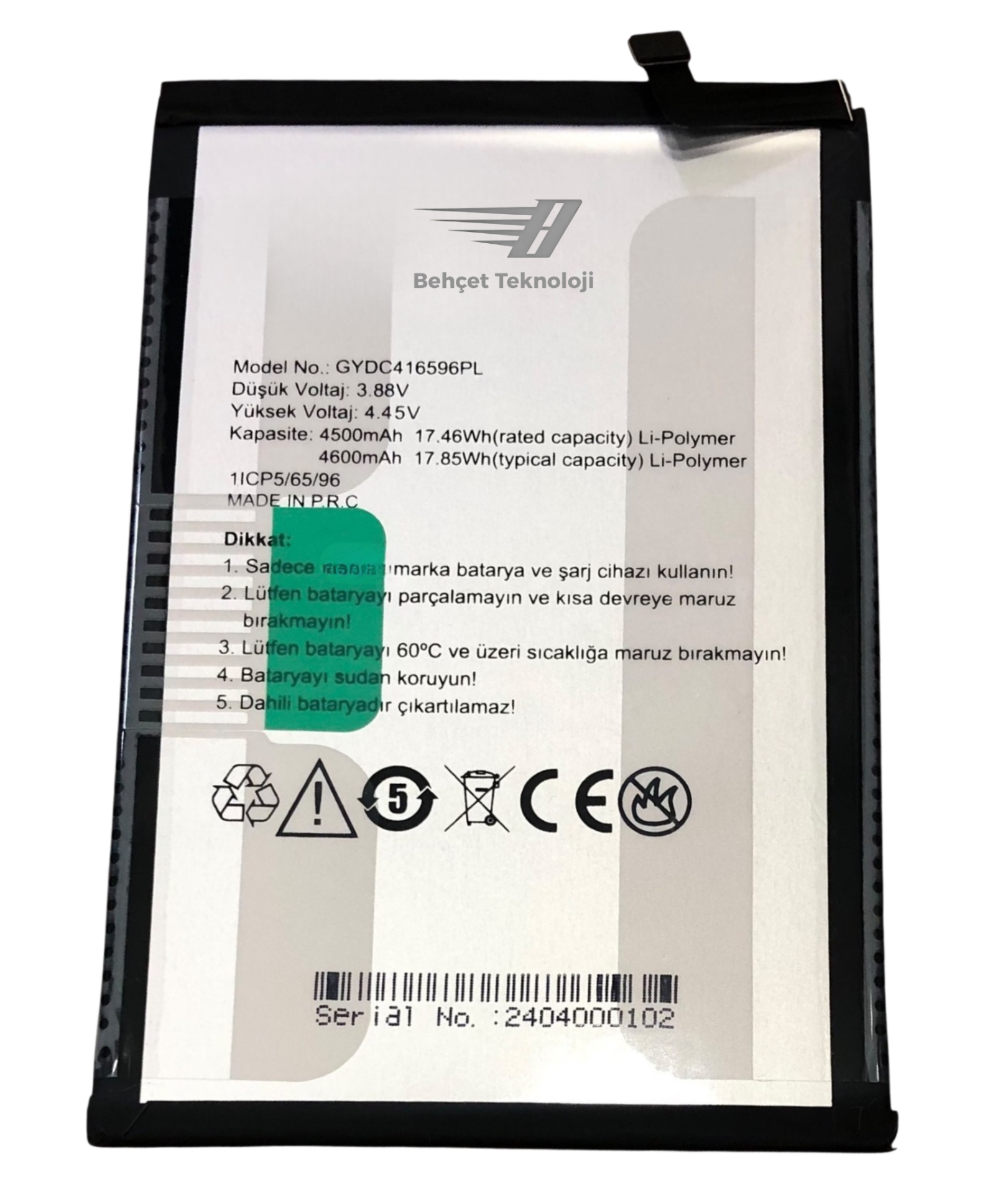 Casper Via X30 Batarya Pil