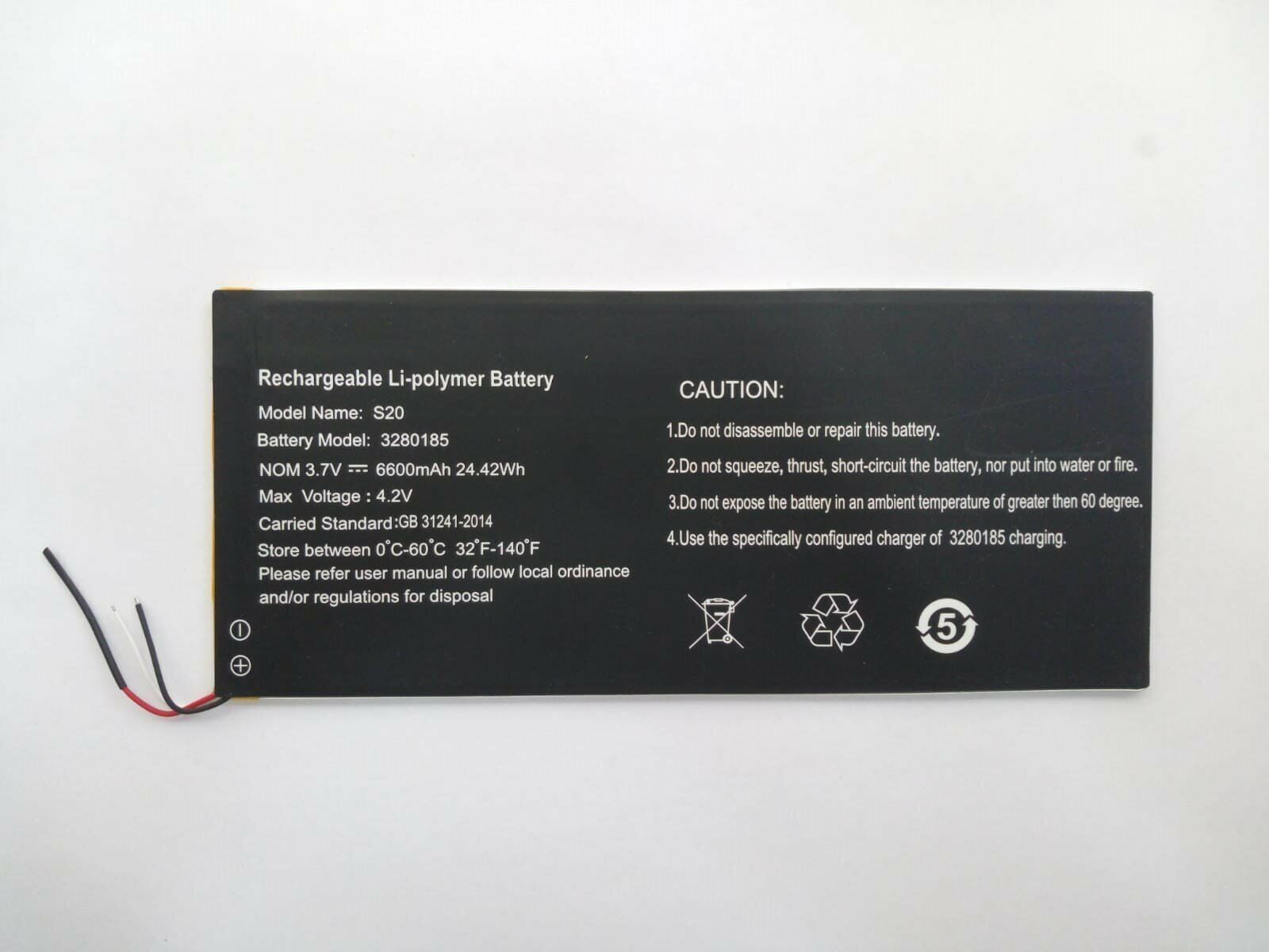 3280185 Kodlu Tablet Batarya Pil