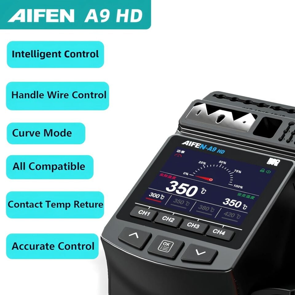 Aifen A9 HD Lehimleme İstasyonu Havya