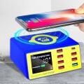 Mechanic İcharge Pro 8 Port 3.0 Hızlı Kablosuz Şarjlı Çoklu Şarj İstasyonu