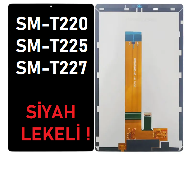 Samsung Galaxy Tab A7 Lite SM-T220 T225 T227 Lcd Ekran Dokunmatik Takım Siyah LEKELİ