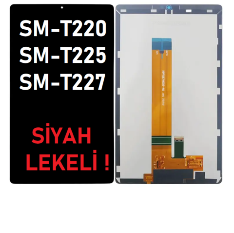 Samsung Galaxy Tab A7 Lite SM-T220 Lcd Ekran Dokunmatik Siyah LEKELİ