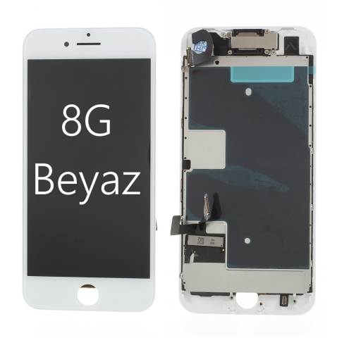 iPhone 8 / 8G Lcd Ekran Dokunmatik A++ Kalite BEYAZ