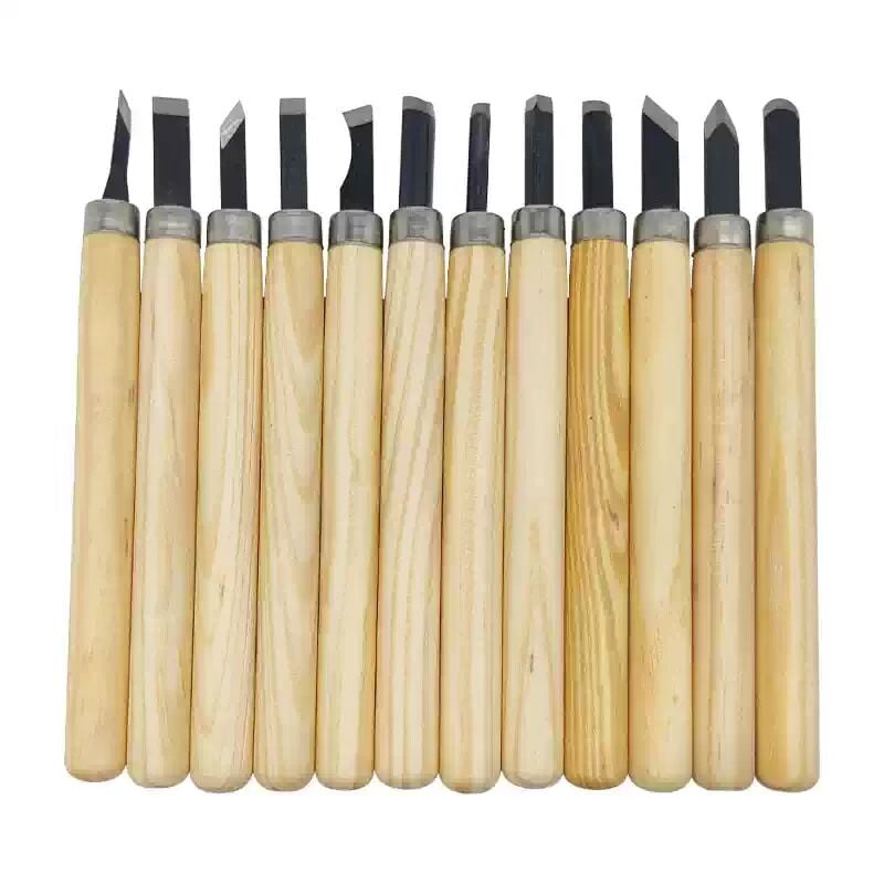 Ahşap Oyma Bıçak Seti 12 Parça