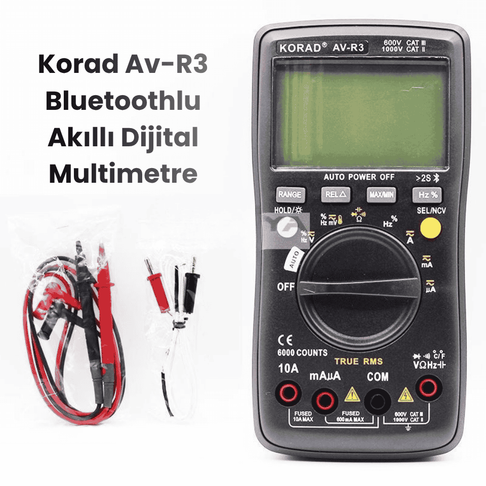 Korad AV-R3 Bluetoothlu Ölçü Aleti Dijital Multimetre