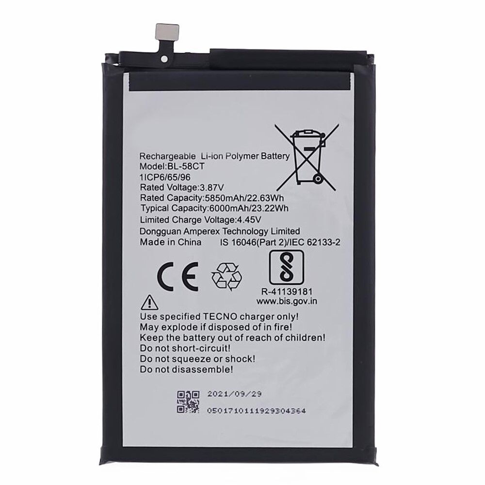 Tecno Spark 7T Batarya Pil