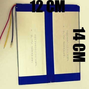 40123139PL Kodlu 3.7v 5000Mah 12 x 14 Tablet Batarya Pil