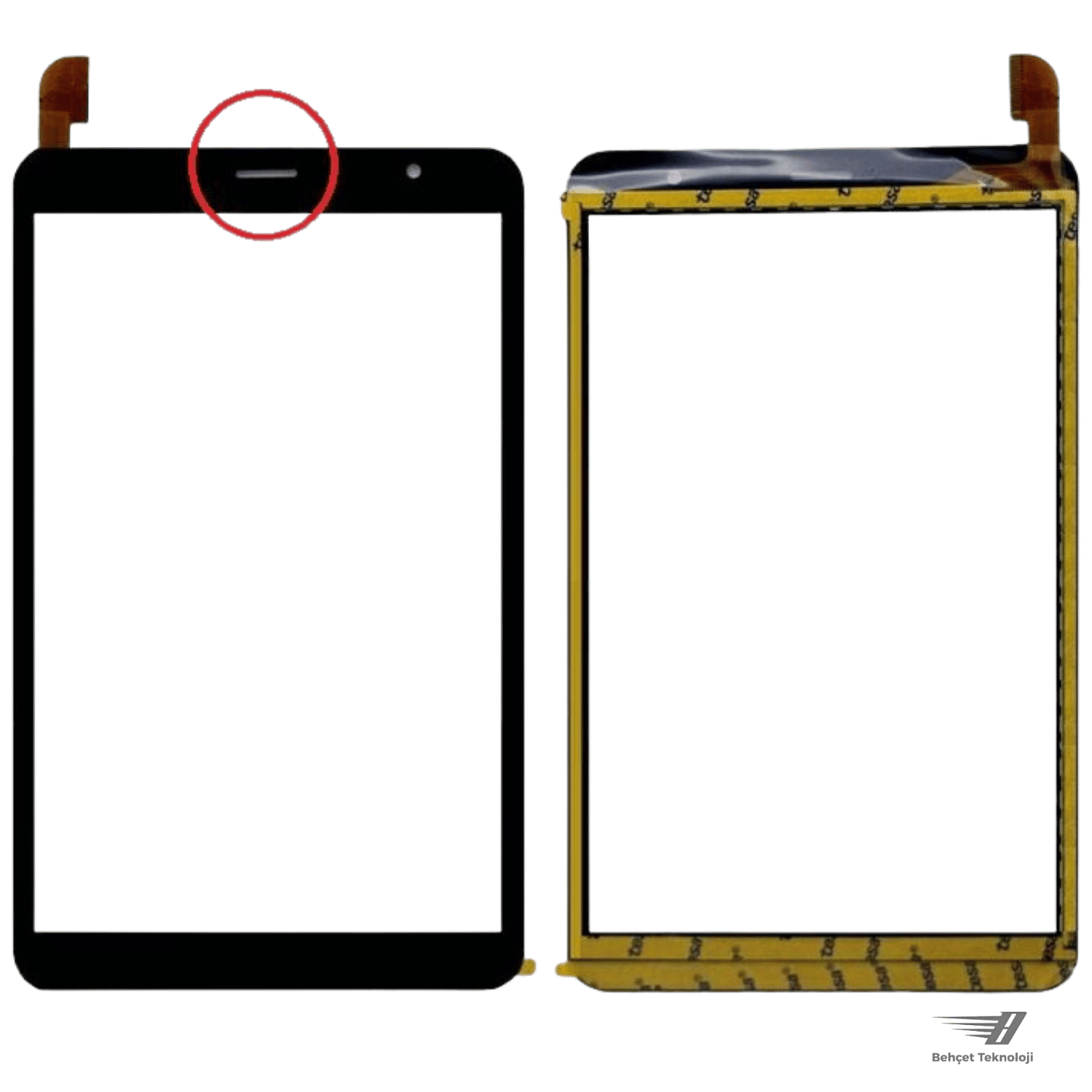 CX649B FPC-V01 Flex Kodlu Dokunmatik Siyah