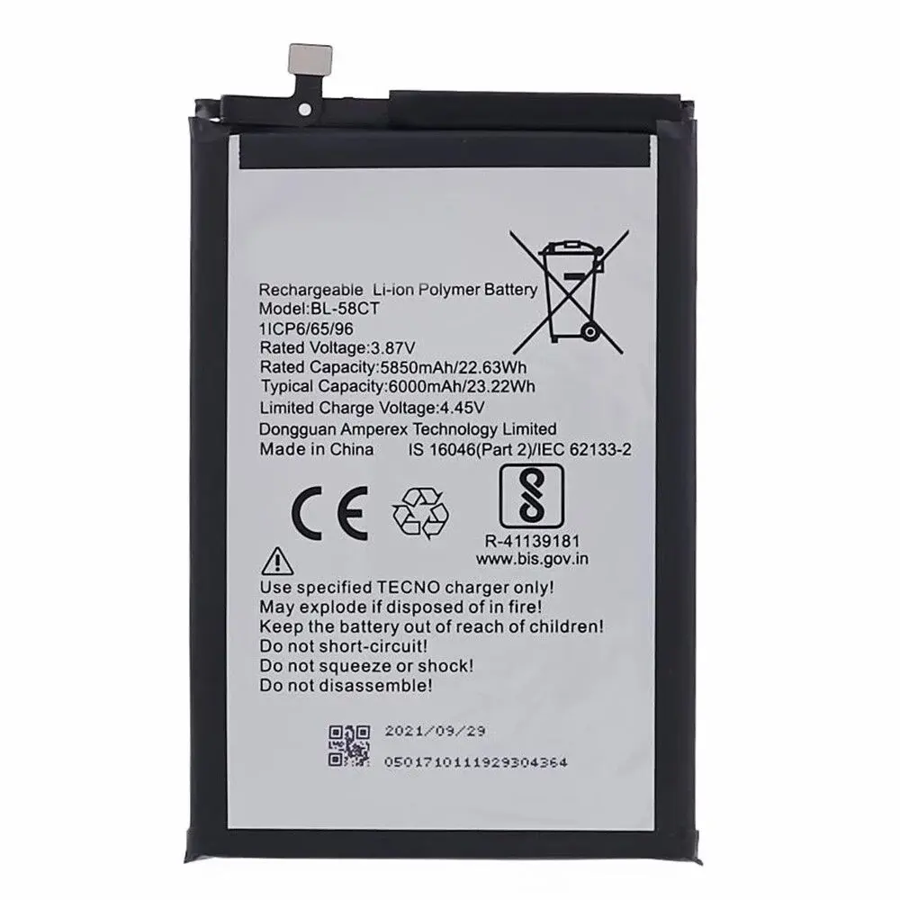 Tecno Spark 7 Batarya Pil