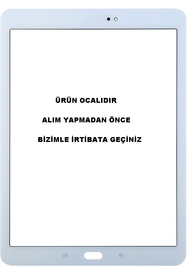 Samsung Galaxy Tab S2 9.7 SM-T810 T813 T817 T818  Dokunmatik Lens Beyaz