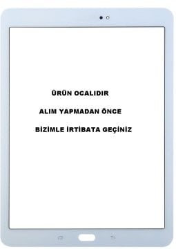 Samsung Galaxy Tab S2 9.7 SM-T810 T813 T817 T818  Dokunmatik Lens Beyaz