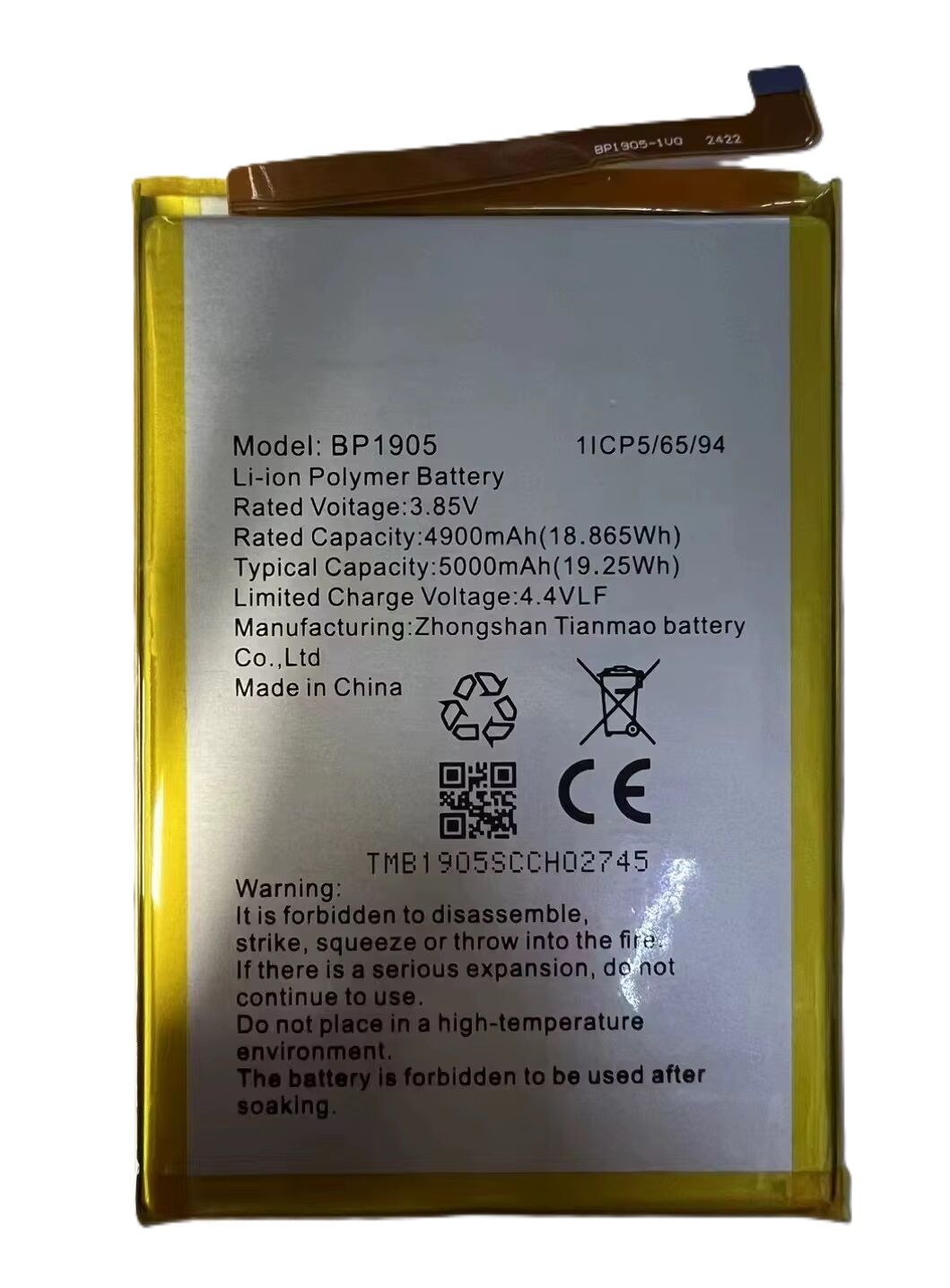 Omix X600 BP1905 Batarya Pil