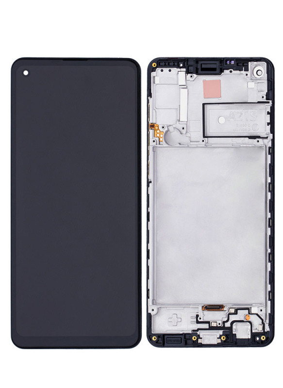 Samsung Uyumlu  A02S SM-A025F Dokunmatik LCD Ekran çıtalı