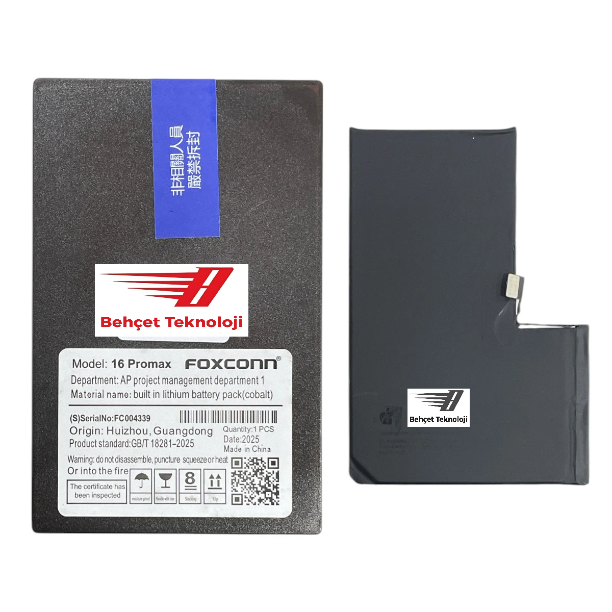 Apple iPhone 16 Pro Max Batarya Pil A++ Kalite Foxconn