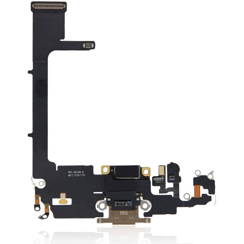 Apple iPhone 11 Pro Şarj Soketi Kulaklık Mikrofon Filmi Flex Gold