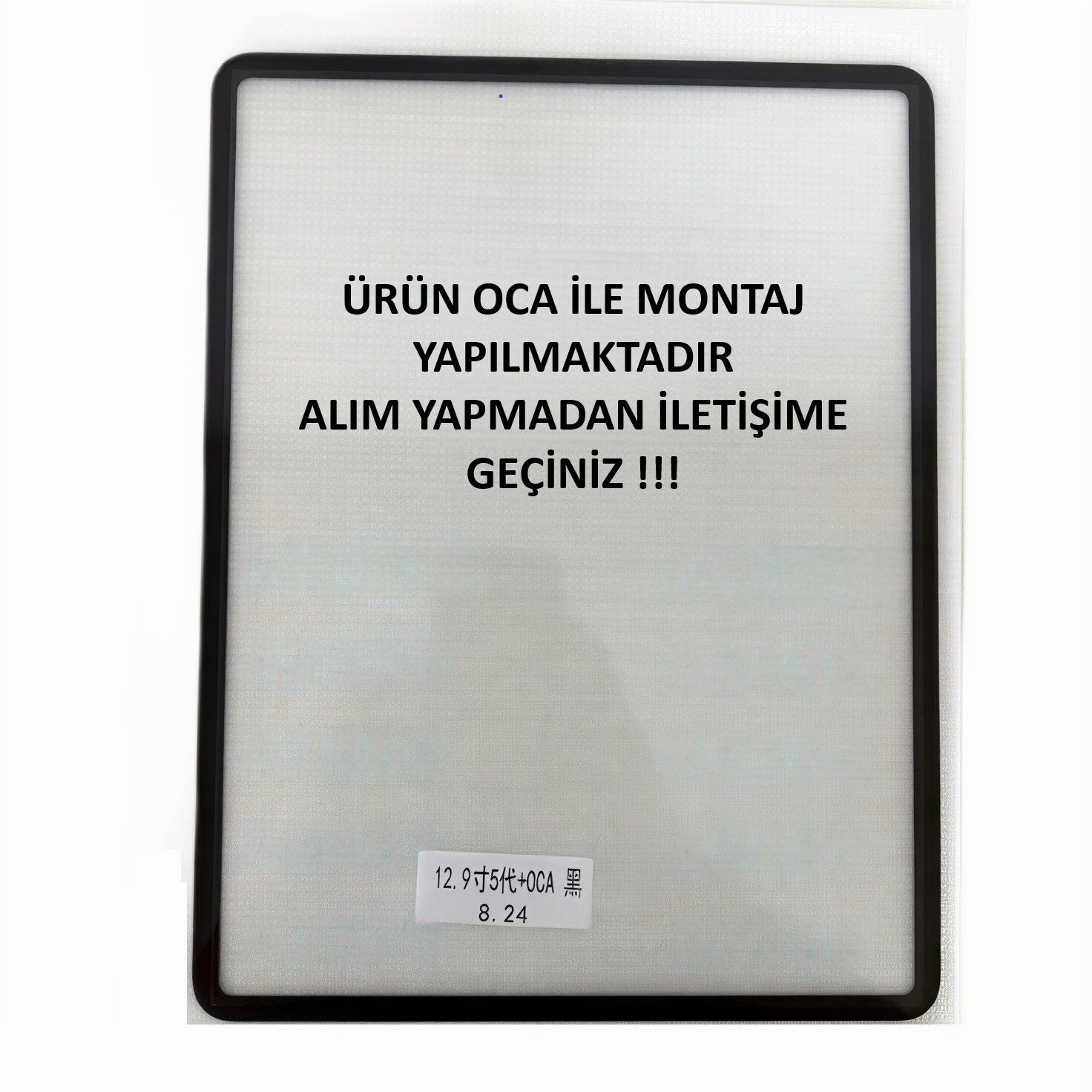 Apple iPad Pro 12.9'' 6.Nesil A2764 A2437 A2436 A2766 Ön Cam Lens Ocalı