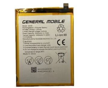 General Mobile GM 9 Plus G009 Pil Batarya