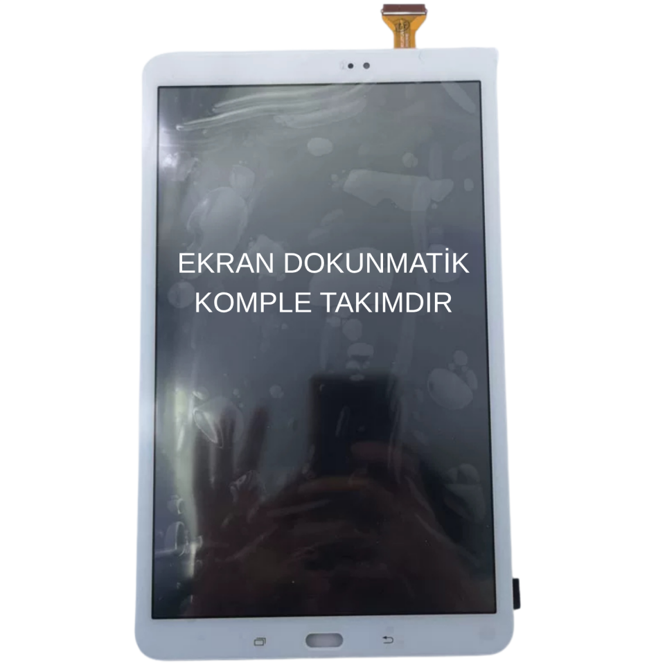 Samsung Galaxy Tab A SM-T580 SM-T585 SM-T587 Lcd Ekran Dokunmatik Set Beyaz
