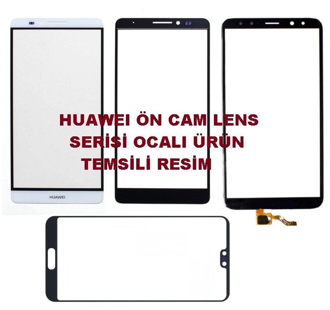 Huawei Mate 9 Ocalı Ön Cam Lens Beyaz