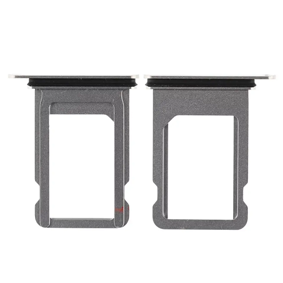 iPhone X Sim Kart Yuvası Sim Tray Beyaz Silver